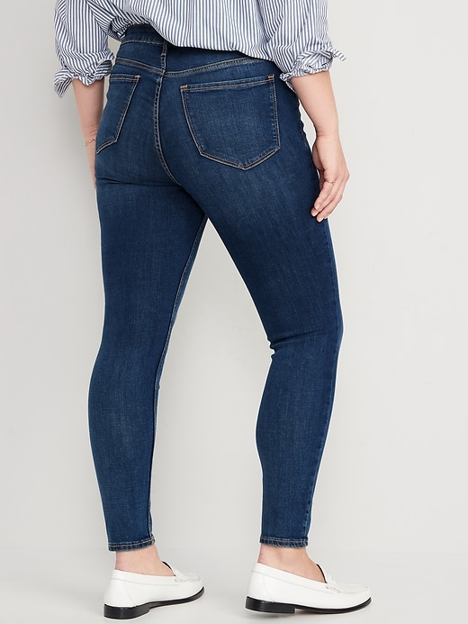 Image number 6 showing, High-Waisted Rockstar Super-Skinny Jeans