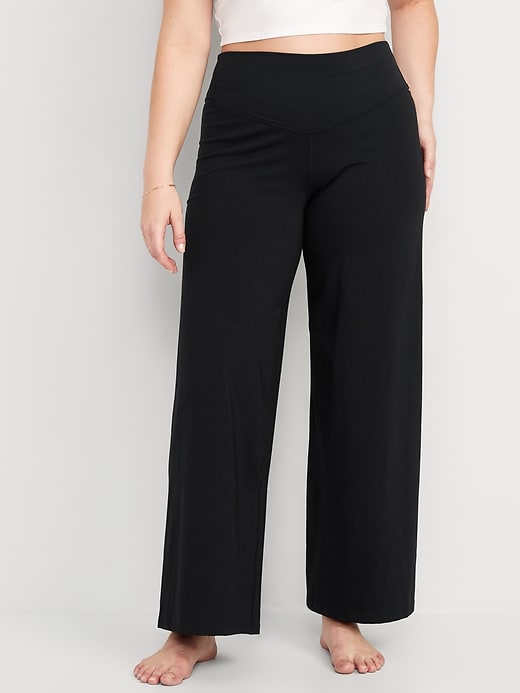 Extra High-Waisted PowerChill Wide-Leg Yoga Pants for Women | Old Navy
