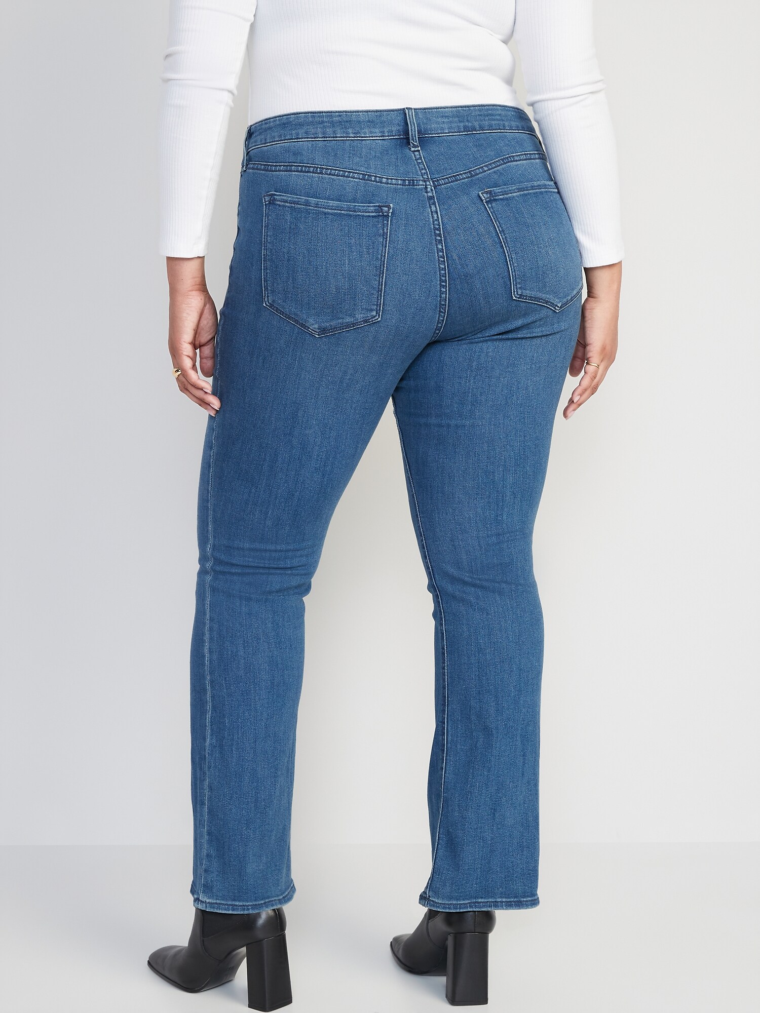 NYDJ women's blue medium wash mini boot cut jeans - 14wp