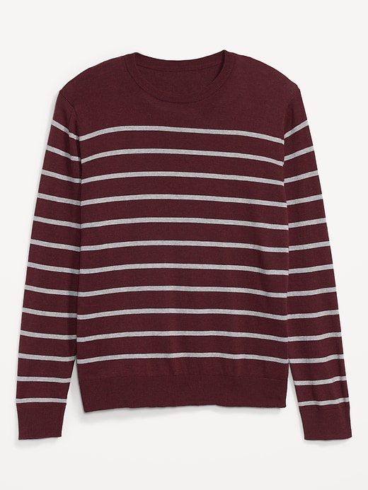 View large product image 1 of 1. Striped Crew-Neck Sweater
