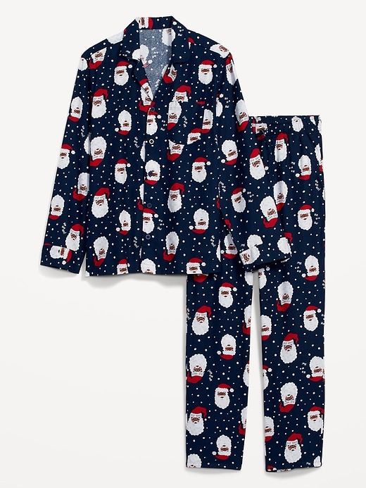 View large product image 2 of 3. Matching Holiday Print Flannel Pajamas Set