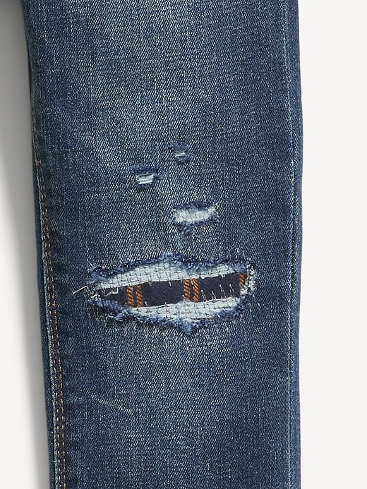 Image number 3 showing, Unisex Skinny 360° Stretch Rip-and-Repair Jeans for Toddler