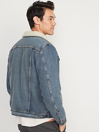 Sherpa denim sale jacket old navy