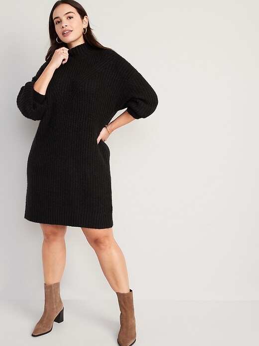 black sweater dress old navy Freebird MABEL