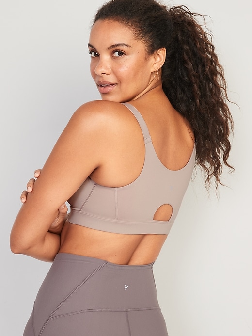 uSecee Women's Sports Bra High Impact Front Fastening Zipper Wireless Post  Surgery Support Workout Bra Black : : Fashion