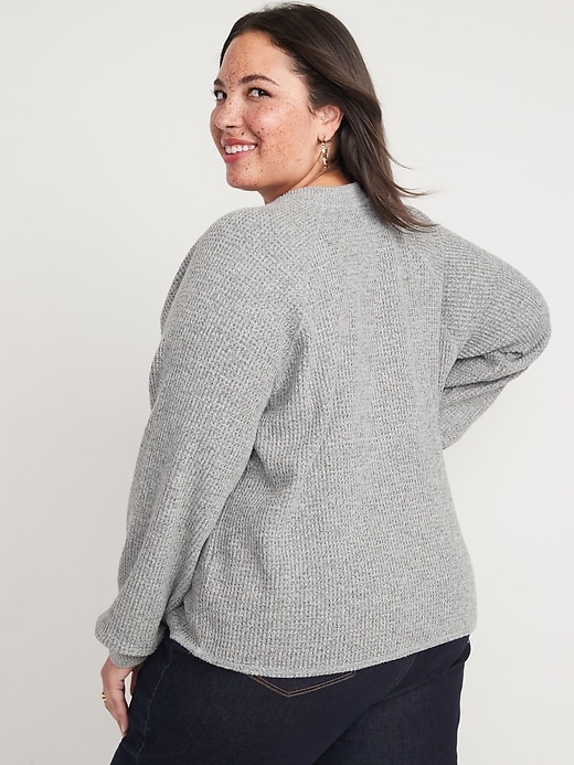 Image number 8 showing, Waffle-Knit Henley Top