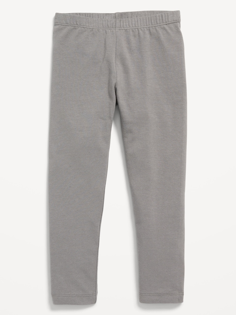 Jersey-Knit Full-Length Leggings for Toddler Girls