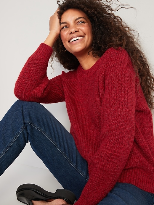 Image number 3 showing, Cozy Shaker-Stitch Pullover Sweater for Women