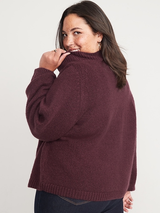 Image number 8 showing, Cozy Mock-Neck Sweater for Women