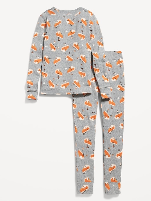 Gender Neutral Matching Snug Fit Printed Pajama Set for Kids Old Navy