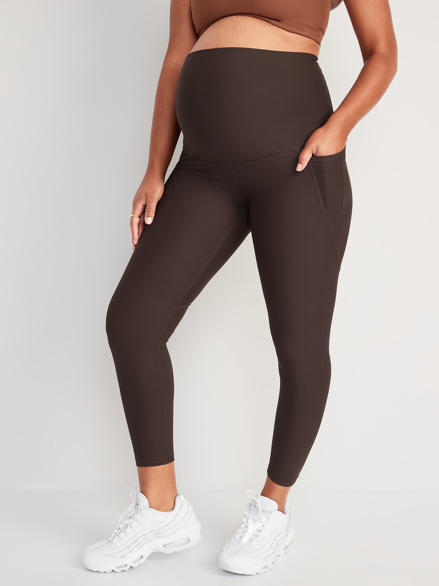 Maternity Activewear Leggings Full length with mid waist panel