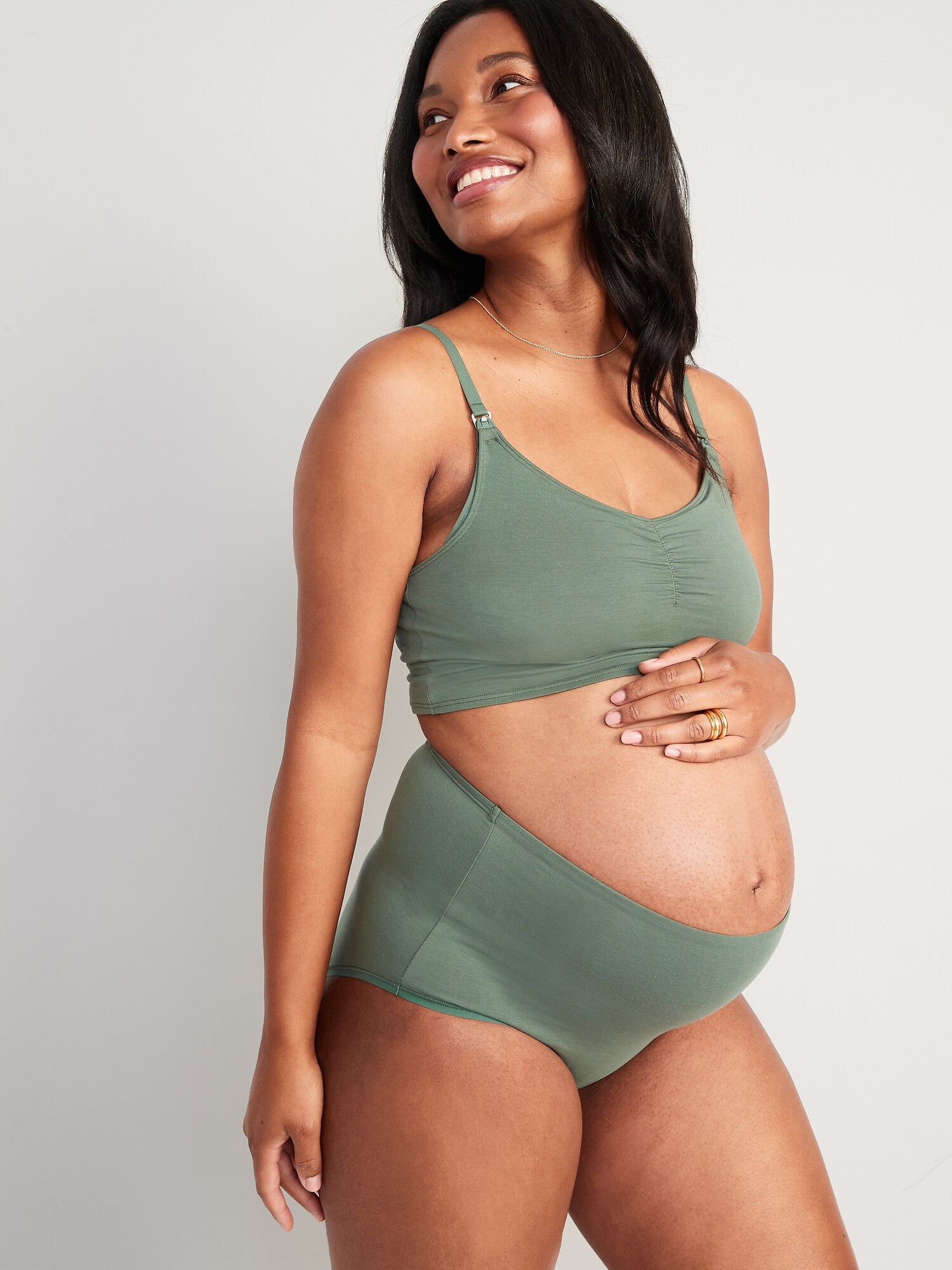 Maternity Supima Cotton Blend Over the Bump Underwear Briefs