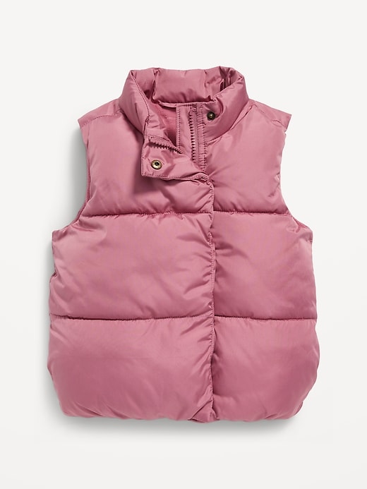 Frost Free Water Resistant Puffer Vest for Toddler Girls