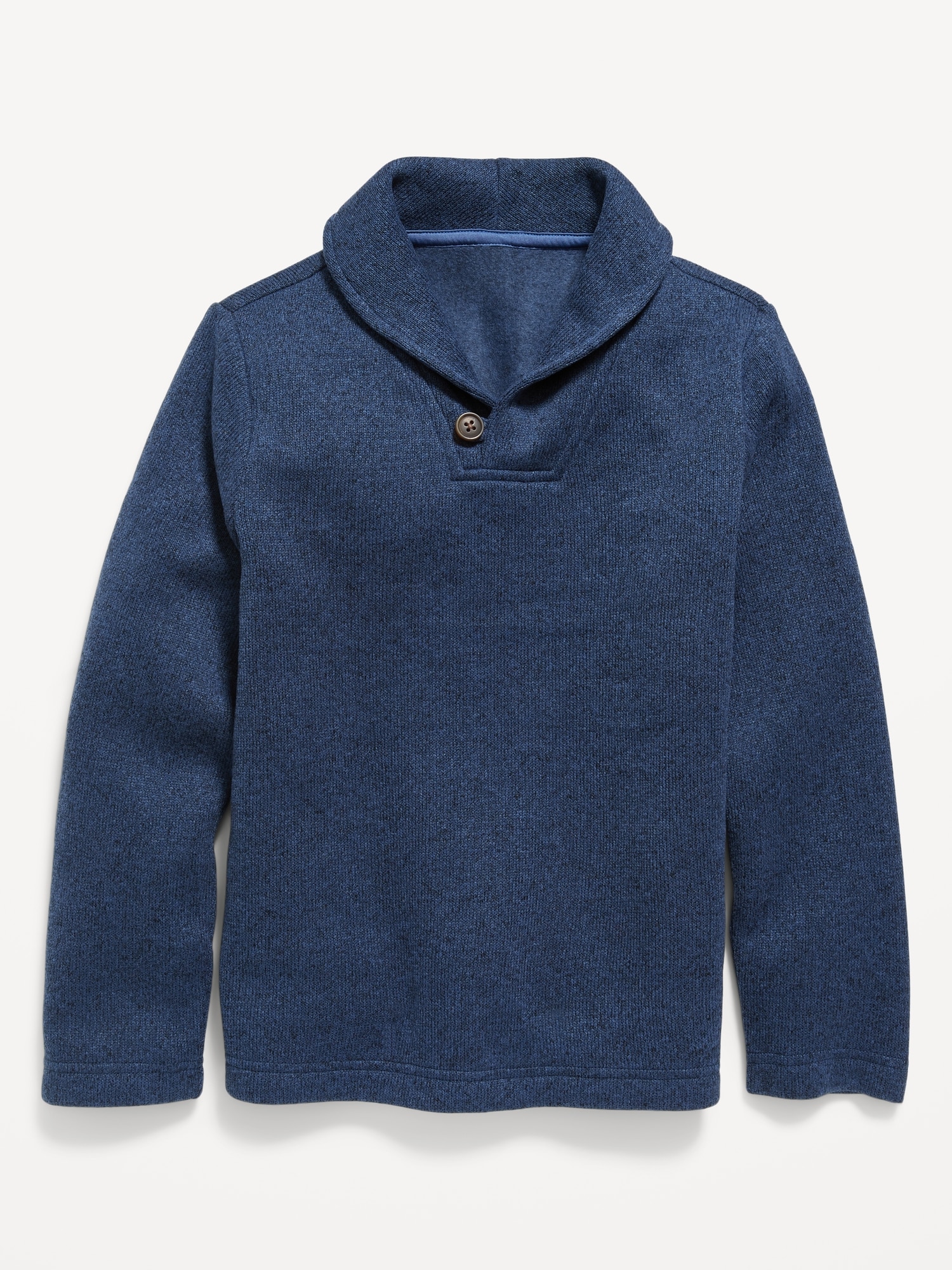 Navy blue 2025 shawl collar sweater