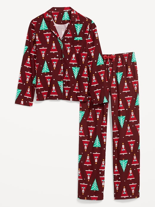 Image number 4 showing, Printed Flannel Pajama Set