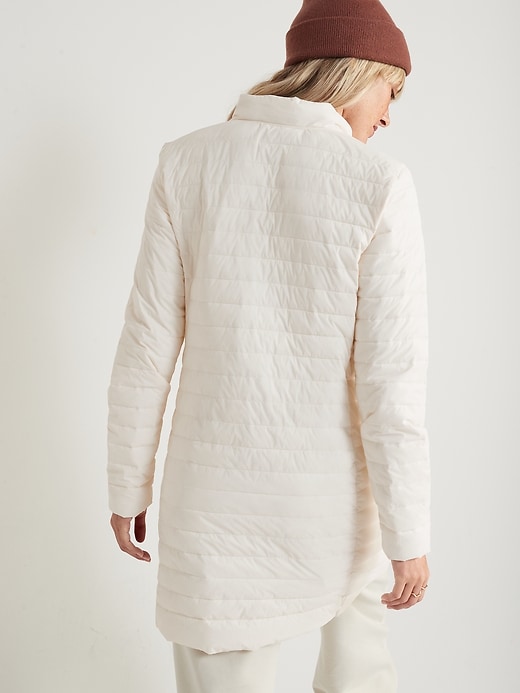 Image number 2 showing, Water-Resistant Quilted Zip-Front Tunic Jacket