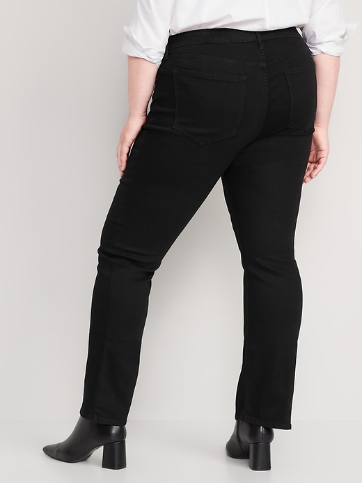 Old Navy Mid-Rise Kicker Boot-Cut Black Jeans for Women – Search By Inseam