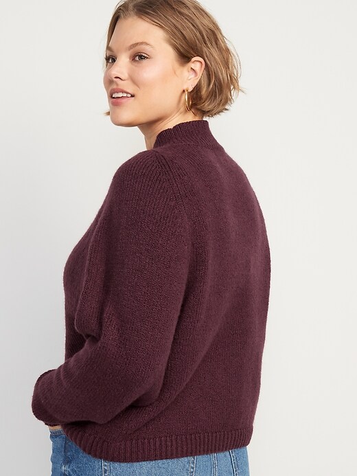 Image number 6 showing, Cozy Mock-Neck Sweater for Women