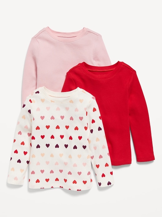 Voir une image plus grande du produit 1 de 2. T-shirt unisexe à manches longues en tricot isotherme pour Tout-petit (paquet de 3)