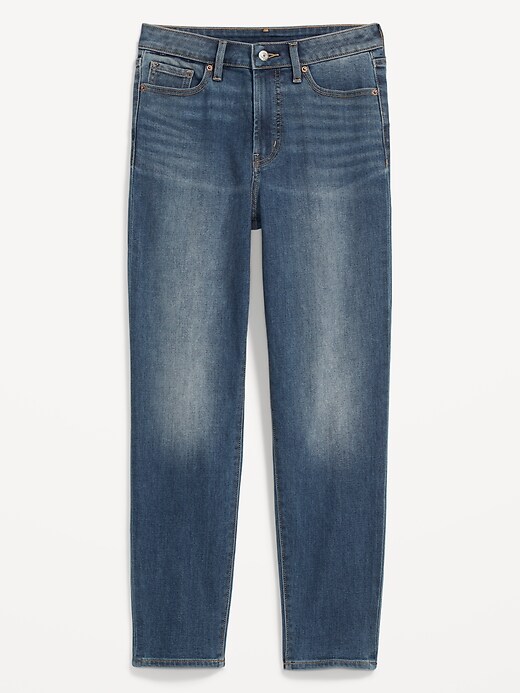 Image number 4 showing, High-Waisted OG Straight Medium-Wash Built-In Warm Ankle Jeans for Women