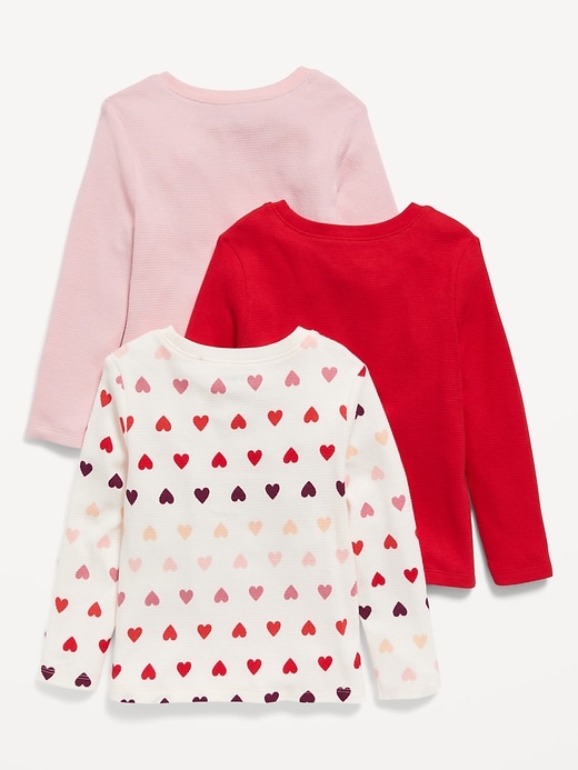 Voir une image plus grande du produit 2 de 2. T-shirt unisexe à manches longues en tricot isotherme pour Tout-petit (paquet de 3)