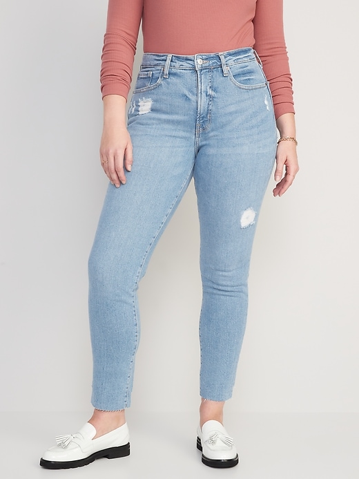 Image number 6 showing, High-Waisted OG Straight Cut-Off Jeans