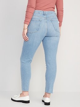 High-Waisted OG Straight Cut-Off Jeans for Women