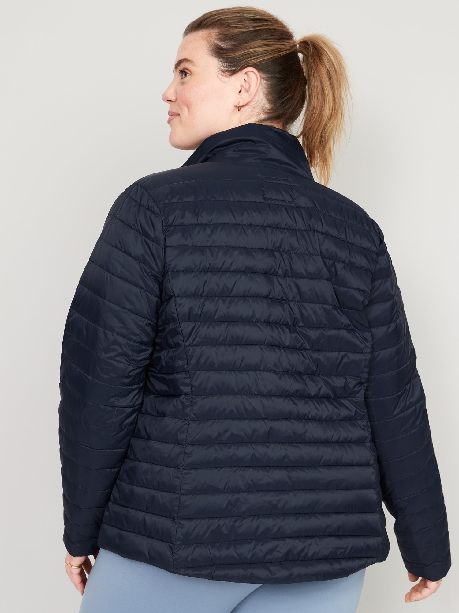 Women's packable puffer on sale jacket & carrying pouch