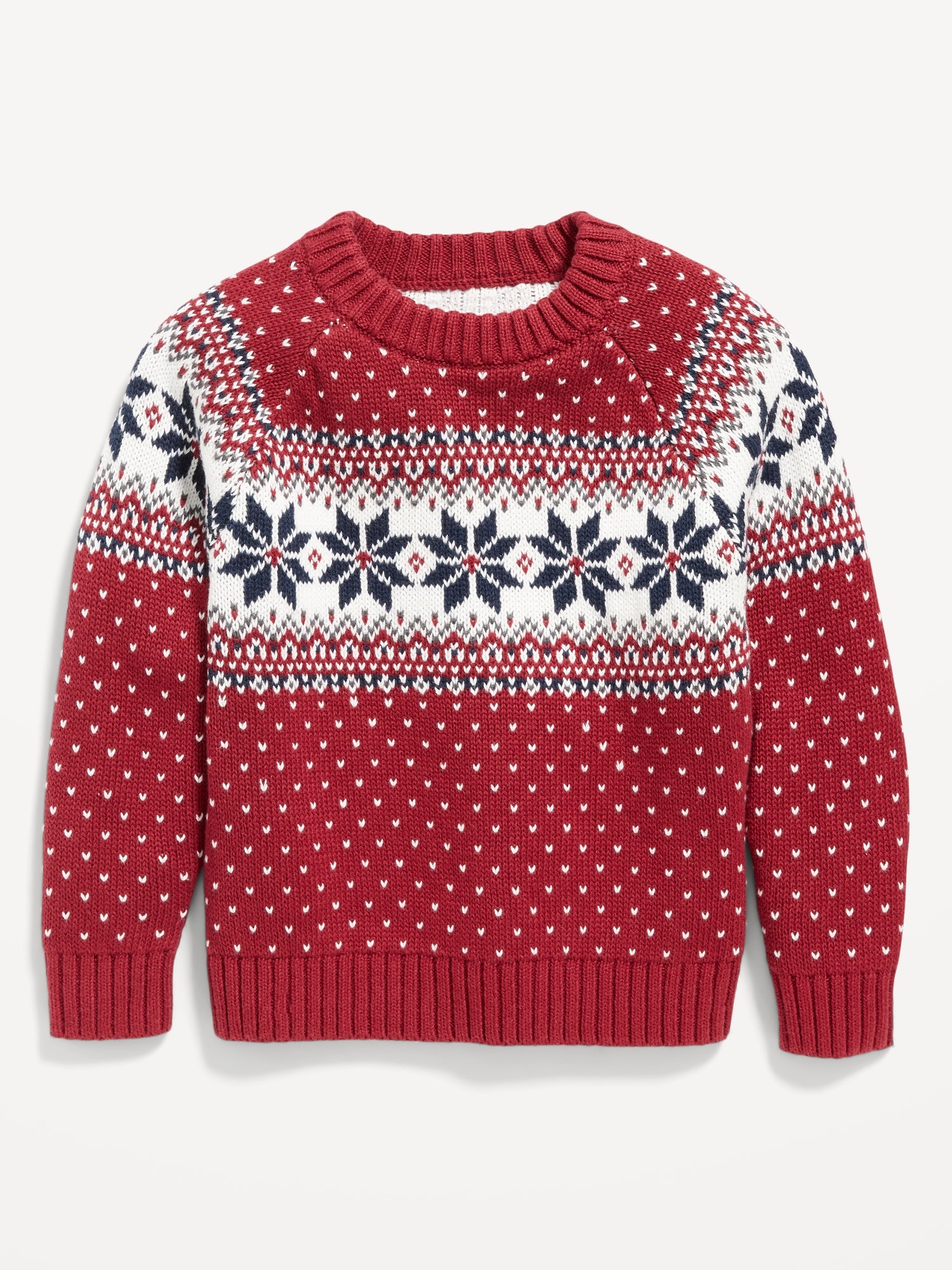 Fair Isle Raglan Sweater for Toddler 