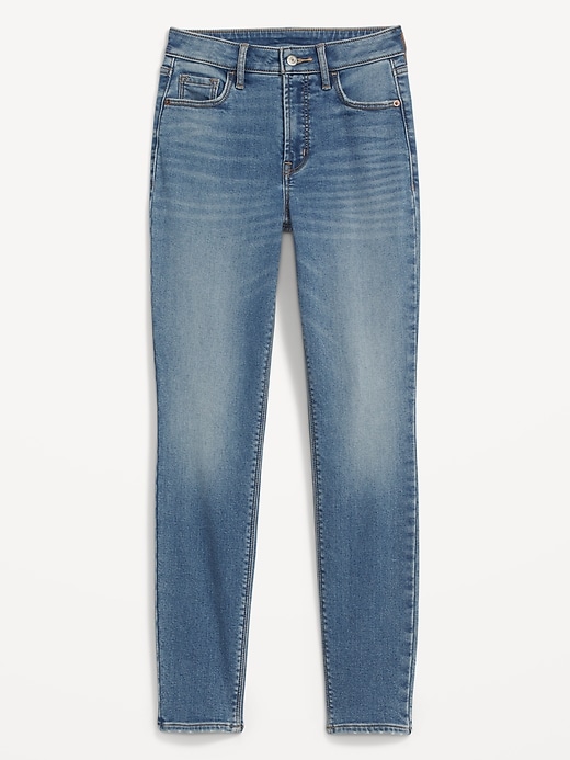 Image number 4 showing, High-Waisted Rockstar Super-Skinny Built-In Warm Jeans for Women