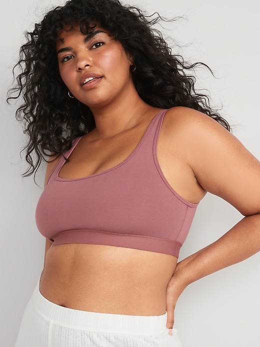 Old Navy Supima® Cotton-Blend Bralette Top for Women brown - 751932042