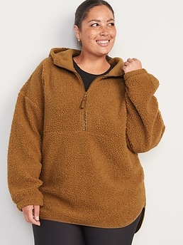 Cozy fleece tunic discount sweatshirt