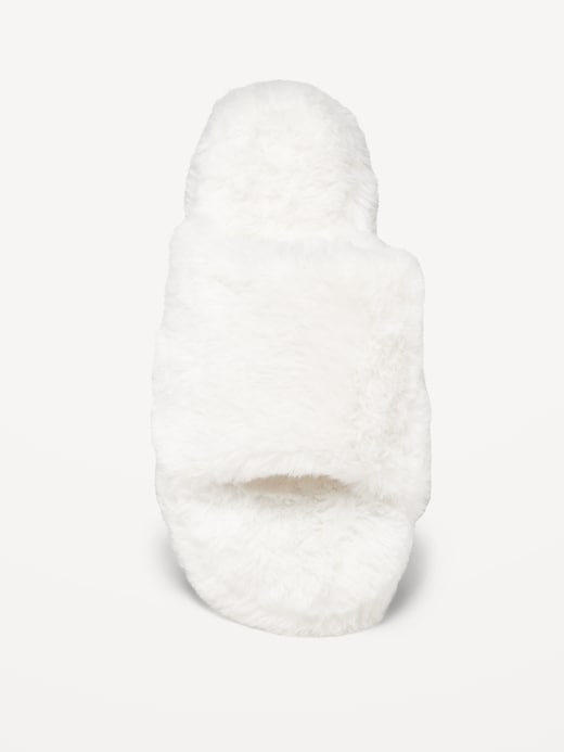 View large product image 2 of 3. Cozy Faux-Fur Slide Slippers for Girls