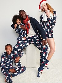 View large product image 4 of 4. Matching Santa Claus Gender-Neutral Snug-Fit Pajamas for Kids
