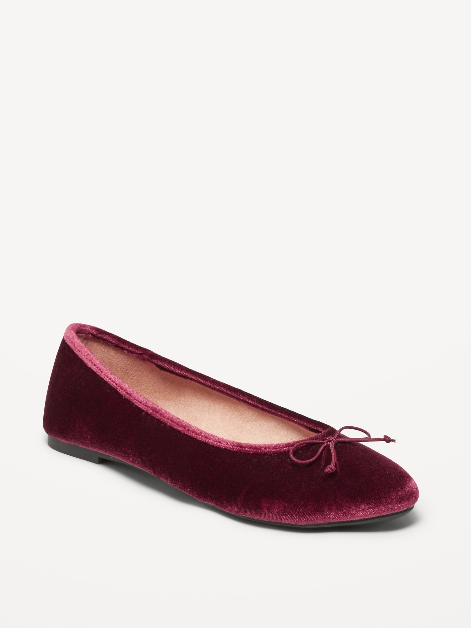 Navy velvet store flats