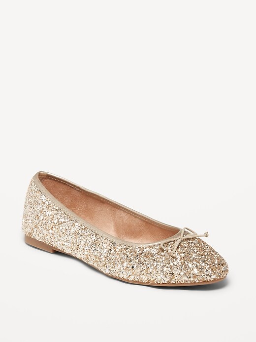 Glitter BowTie Ballet Flat Shoes for Women Old Navy