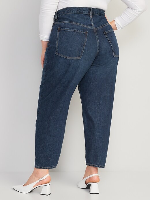 Image number 6 showing, Extra High-Waisted Non-Stretch Balloon Jeans for Women