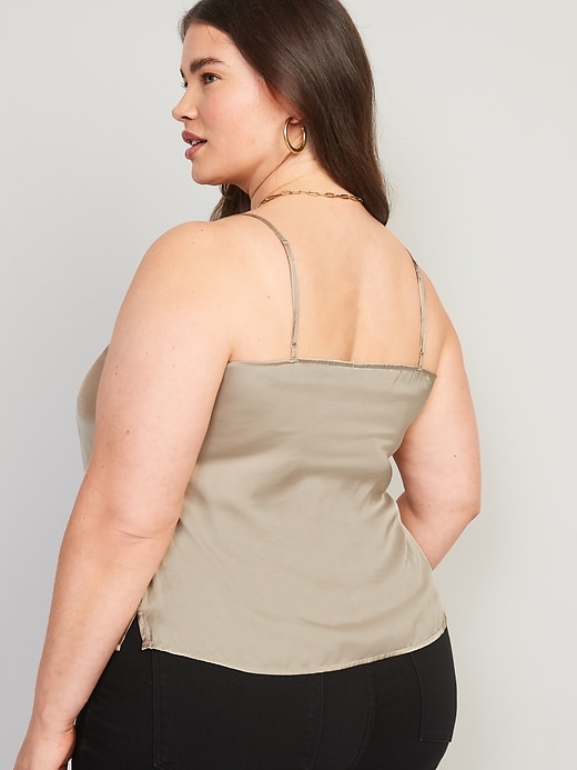 Image number 8 showing, V-Neck Satin Cami Top