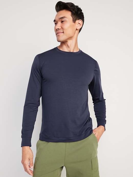 View large product image 1 of 1. Beyond 4-Way Stretch Long-Sleeve T-Shirt