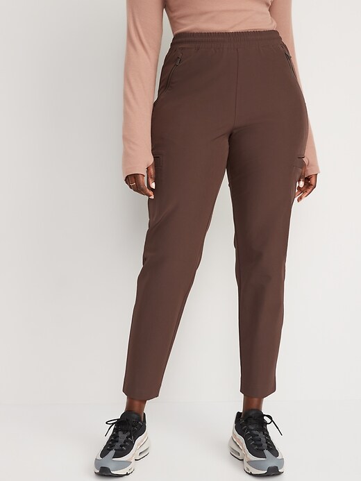 Image number 5 showing, High-Waisted All-Seasons StretchTech Slouchy Taper Cargo Pants