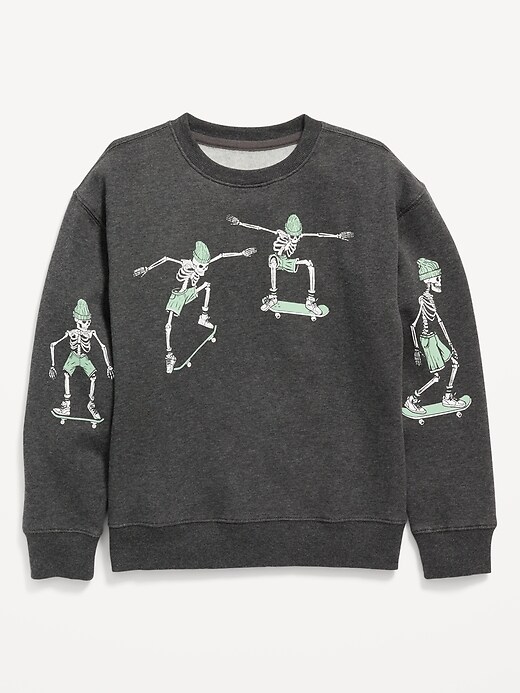 View large product image 1 of 2. Graphic Gender-Neutral Crew-Neck Sweatshirt for Kids