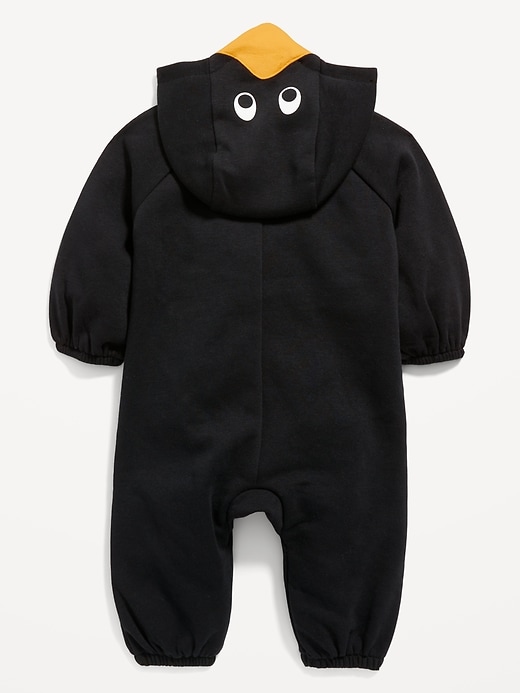 View large product image 2 of 3. Unisex Hooded Penguin Costume One-Piece for Baby