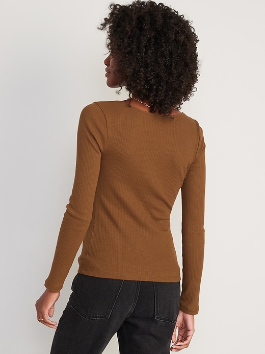 brown long sleeve t shirt women's