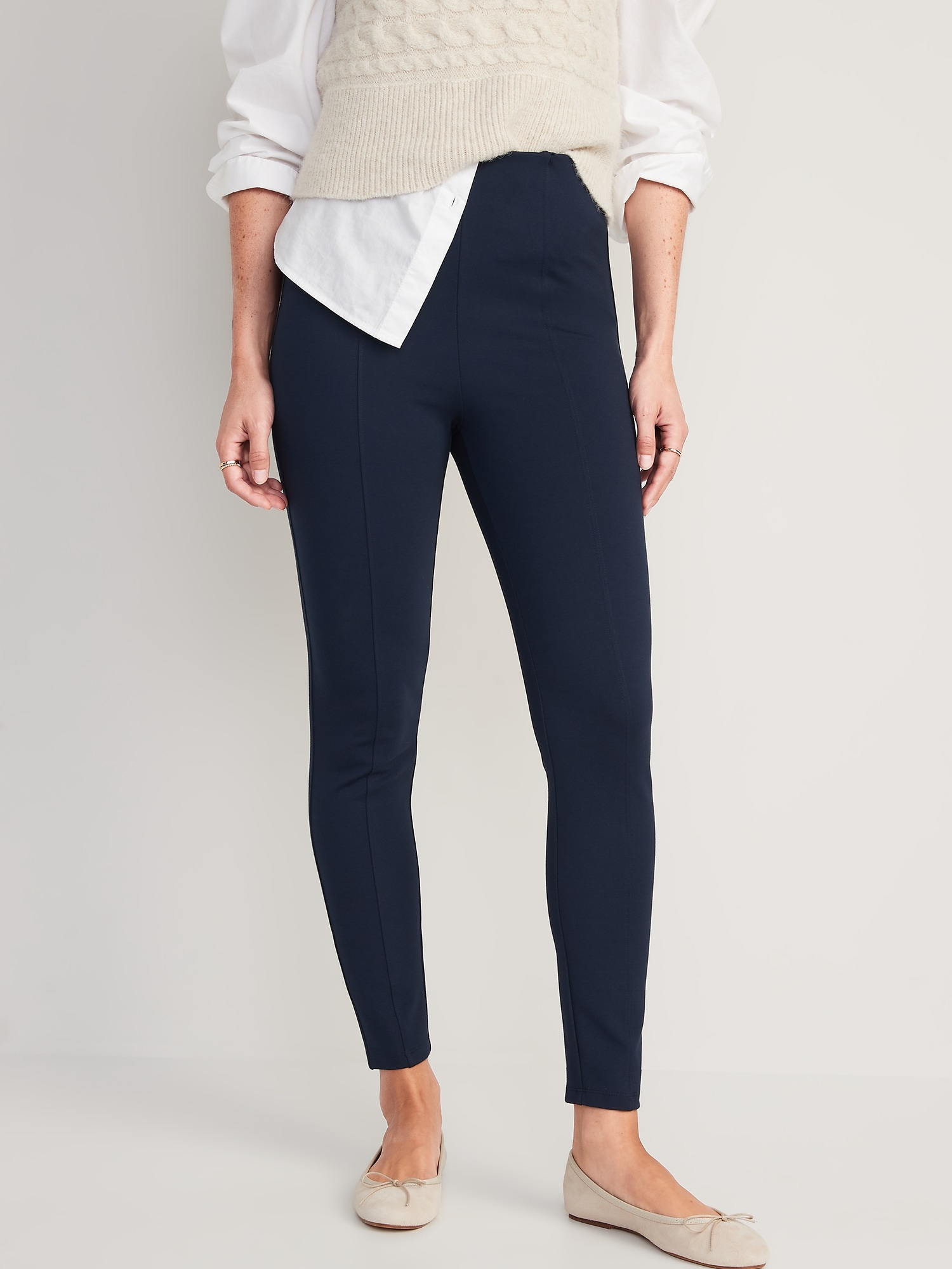 Old Navy - Extra High-Waisted Stevie Skinny Ankle Pants for Women blue