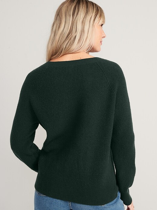 V neck shop shaker sweater