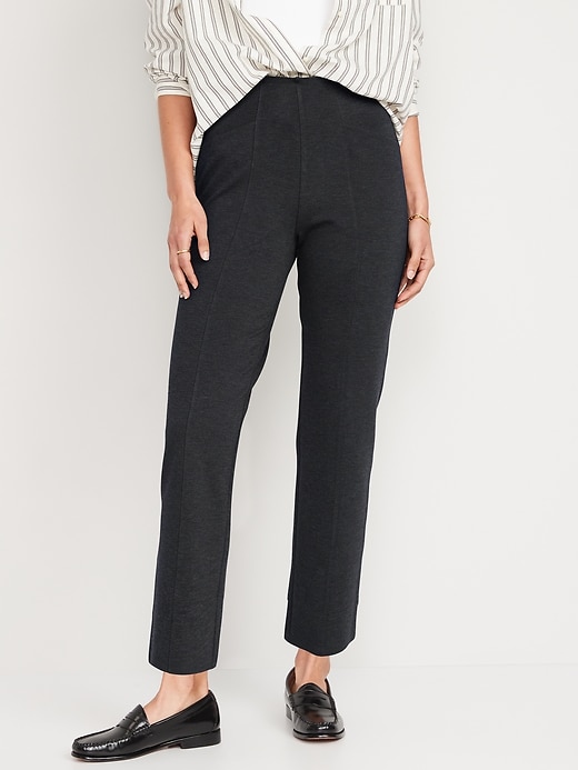 Image number 1 showing, Extra High-Waisted Stevie Straight Ankle Pants
