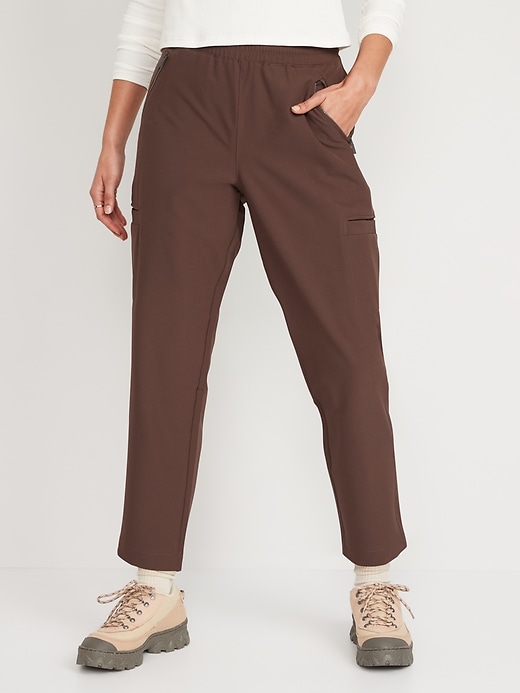 Image number 1 showing, High-Waisted All-Seasons StretchTech Slouchy Taper Cargo Pants
