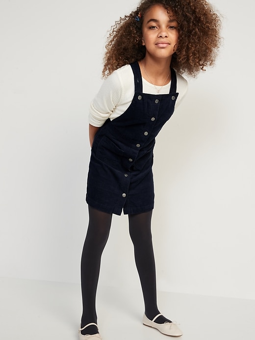 Levi's Kids' Cordury Dungaree Dress, Black, 8 years