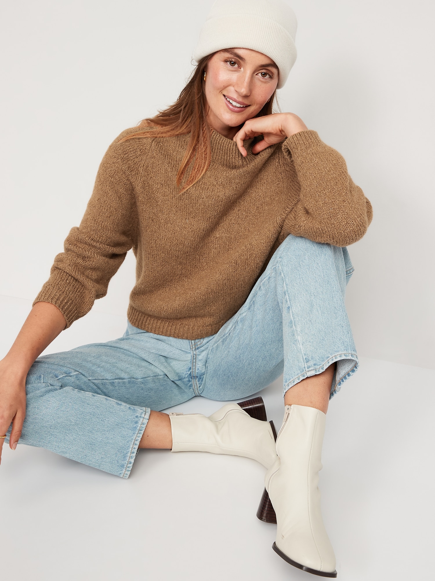 Cozy Mock-Neck Sweater for Women