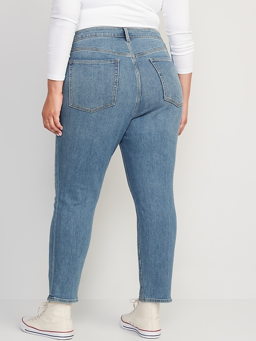 Image number 8 showing, High-Waisted OG Straight Built-In Warm Ankle Jeans